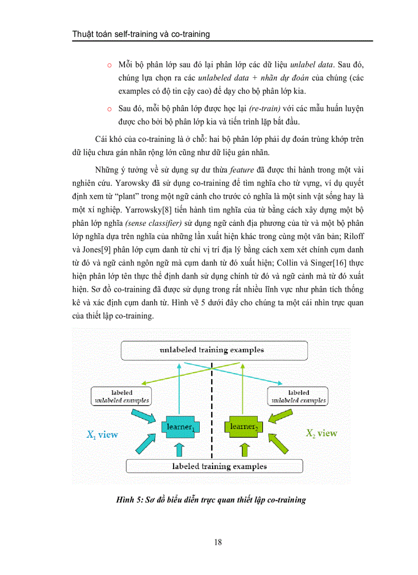 image for page Thuật toán self training và co training ứng dụng trong phân lớp văn bản