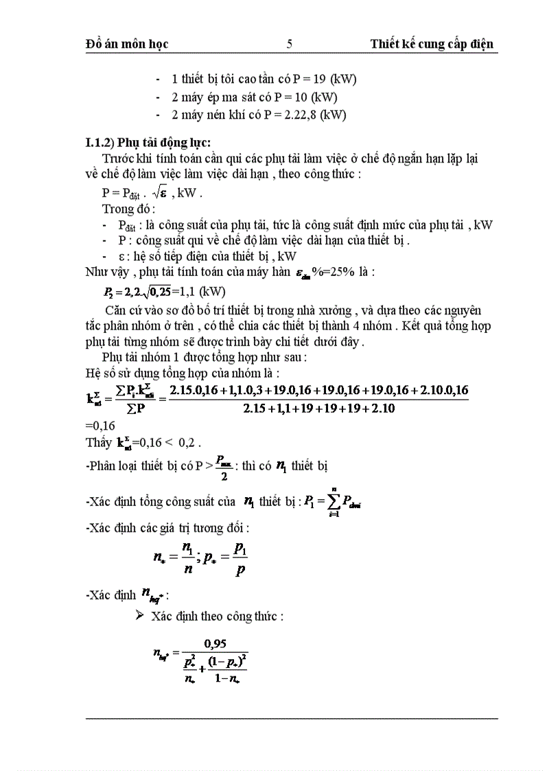 image for page Thiết kế cấp điện cho xưởng sửa chữa cơ khí