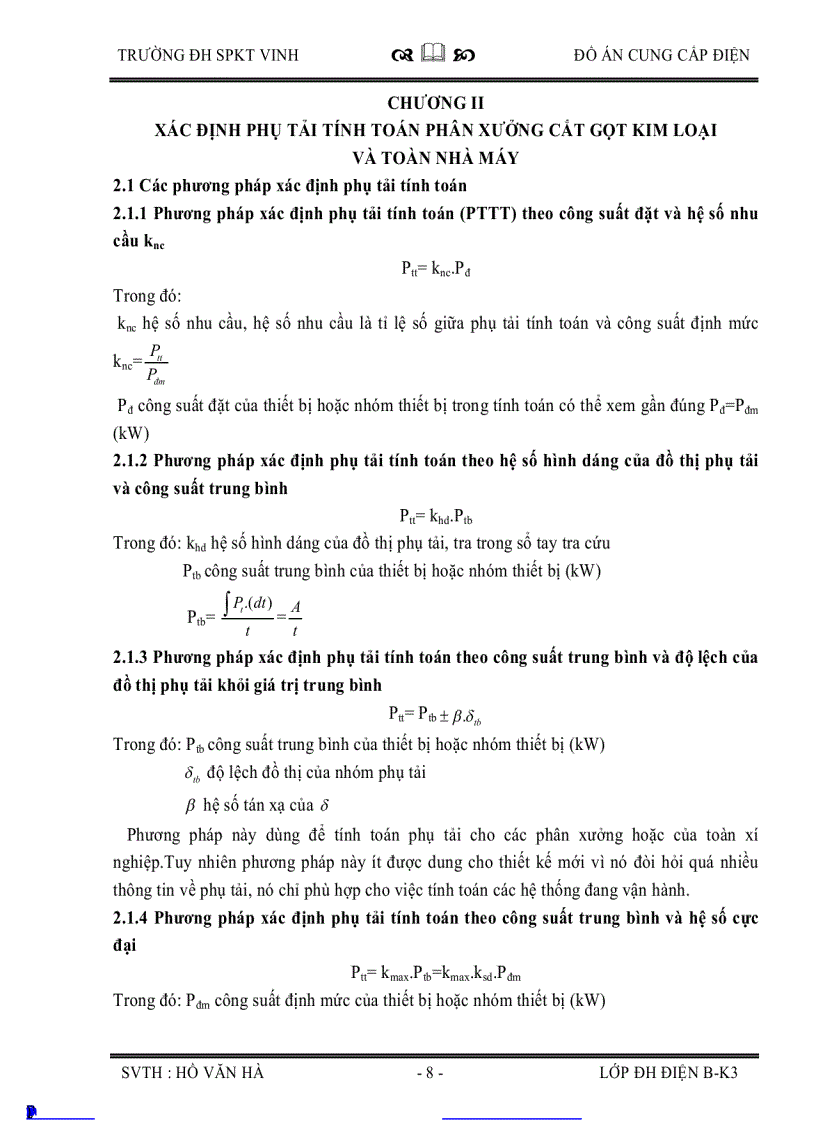image for page Thiết kế hệ thống cung cấp điện cho phân xưởng cắt gọt kim loại số 1 và toàn bộ nhà máy cơ khí Vinh