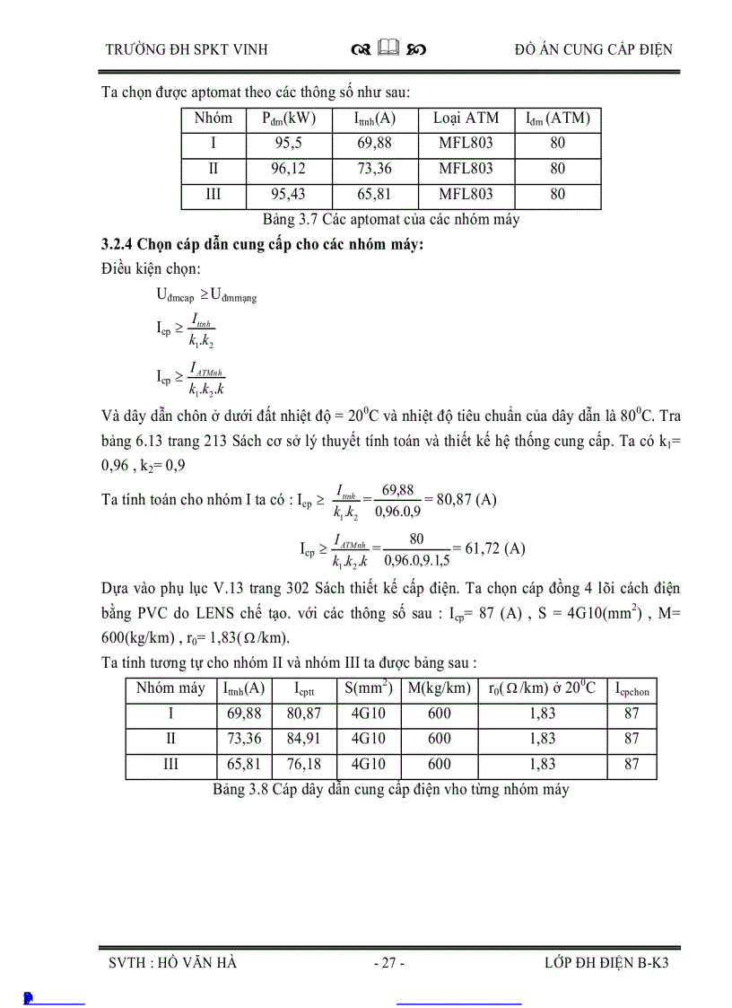 image for page Thiết kế hệ thống cung cấp điện cho phân xưởng cắt gọt kim loại số 1 và toàn bộ nhà máy cơ khí Vinh