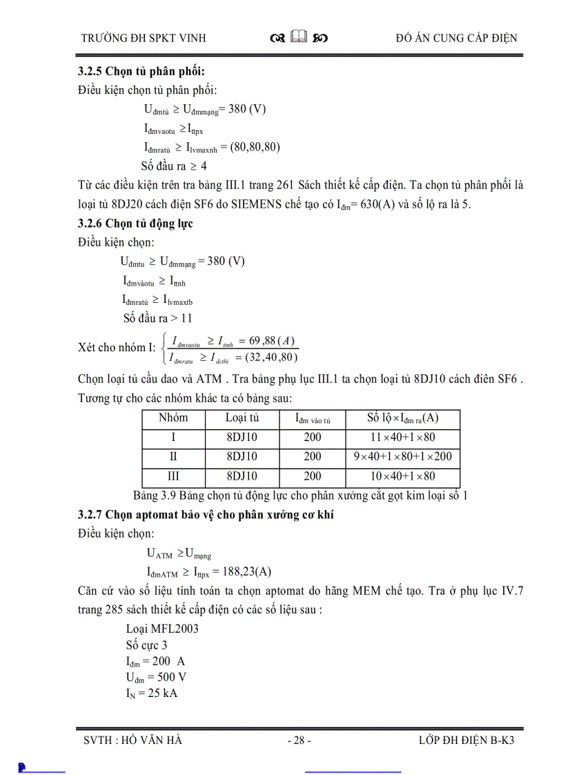 image for page Thiết kế hệ thống cung cấp điện cho phân xưởng cắt gọt kim loại số 1 và toàn bộ nhà máy cơ khí Vinh