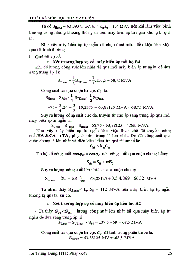image for page Thiết kế phần điện của nhà máy nhiệt điện công suất 240 MW