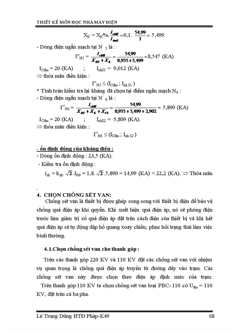 image for page Thiết kế phần điện của nhà máy nhiệt điện công suất 240 MW