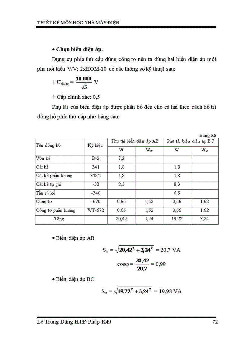 image for page Thiết kế phần điện của nhà máy nhiệt điện công suất 240 MW
