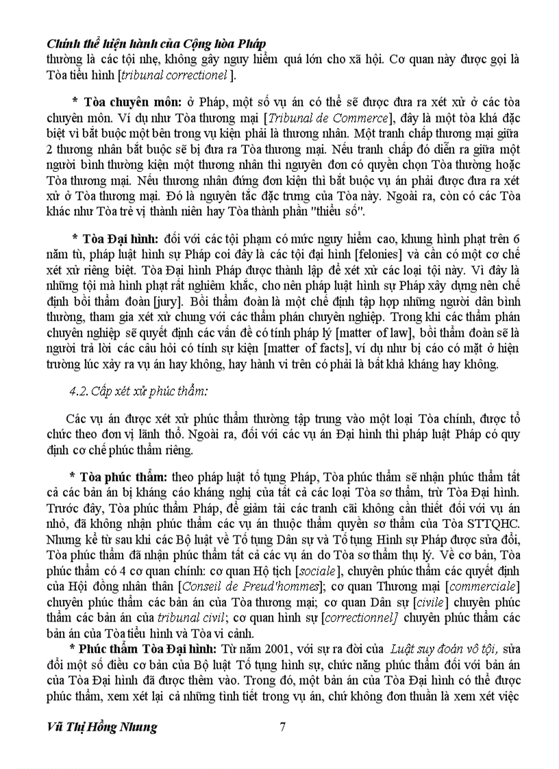 image for page Phân tích chính thể cộng hòa lưỡng tính đang hiện hành tại cộng hòa Pháp