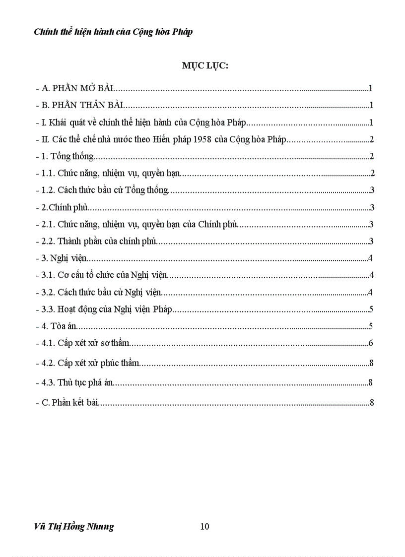 image for page Phân tích chính thể cộng hòa lưỡng tính đang hiện hành tại cộng hòa Pháp