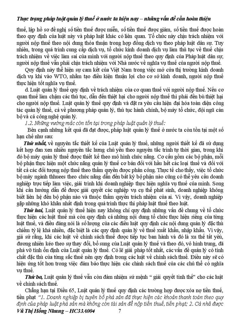 image for page Thực trạng pháp luật quản lý thuế ở nước ta hiện nay và những vấn đề cần hoàn thiện