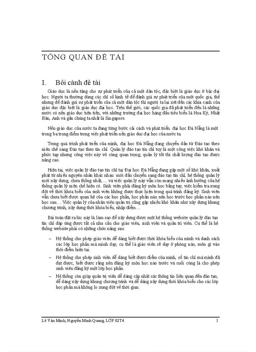 image for page Nghiên cứu xây dựng hệ thống website quản lý đào tạo tín chỉ cho đại học Đà Nẵng