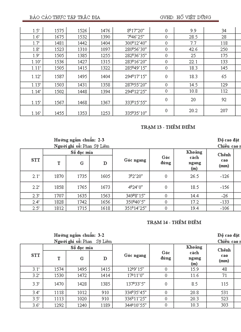 image for page Thực tập trắc địa tại Trường Đại Học Giao Thông Vận Tải Tp HCM