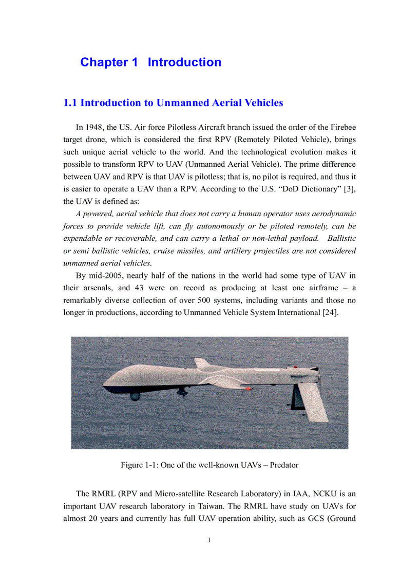 image for page UAV Velocity Controller Design and Implementation