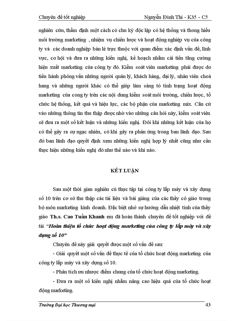 image for page Hoàn thiện tổ chức hoạt động marketing của công ty lắp máy và xây dựng số 10