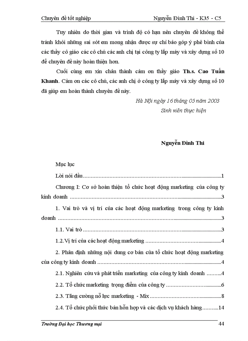 image for page Hoàn thiện tổ chức hoạt động marketing của công ty lắp máy và xây dựng số 10