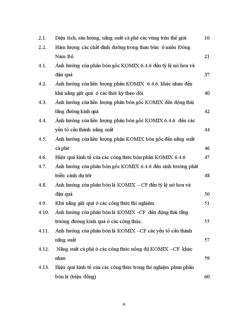 image for page Luận văn thạc sỹ Nghiên cứu kỹ thuật bón phân KOMIX nhằm tăng năng suất cho cây cà phê Robusta tại Huyện Krông Ana tỉnh ĐakLak