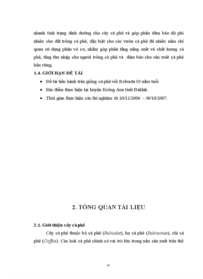 image for page Luận văn thạc sỹ Nghiên cứu kỹ thuật bón phân KOMIX nhằm tăng năng suất cho cây cà phê Robusta tại Huyện Krông Ana tỉnh ĐakLak