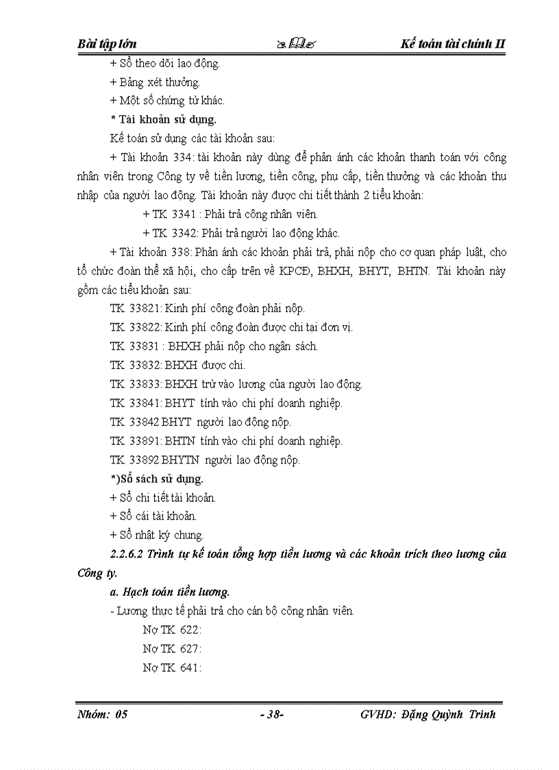 image for page Kế toán tiền lương và các khoản trích theo lương tại Công ty Cổ phần Sông Đà Cao Cường