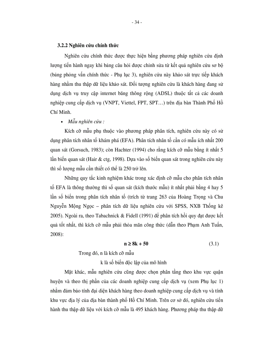 image for page Đo lường chất lượng dịch vụ sự thỏa mãn và lòng trung thành của khách hàng đối với dịch vụ ADSL