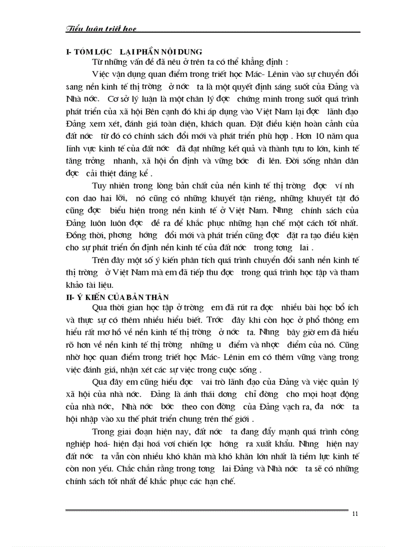image for page Vận dụng quan điểm trong triết học Mác Lê Nin để phân tích quá trình chuyển đổi sang nền kinh tế thị trường ở Việt Nam