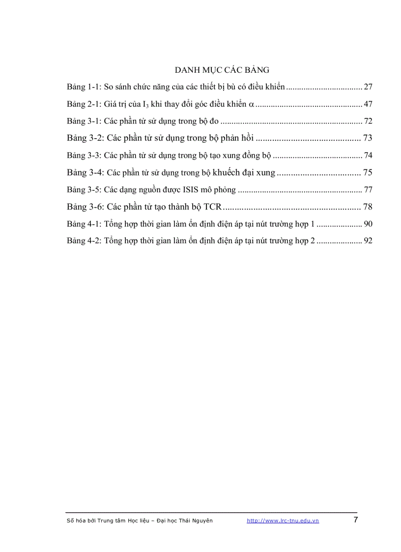 image for page Điều khiển thiết bị bù tĩnh svc và ứng dụng trong việc nâng cao cho ổn định chất lượng điện năng của hệ thống điện