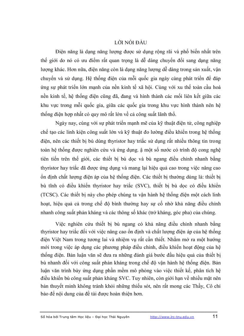 image for page Điều khiển thiết bị bù tĩnh svc và ứng dụng trong việc nâng cao cho ổn định chất lượng điện năng của hệ thống điện