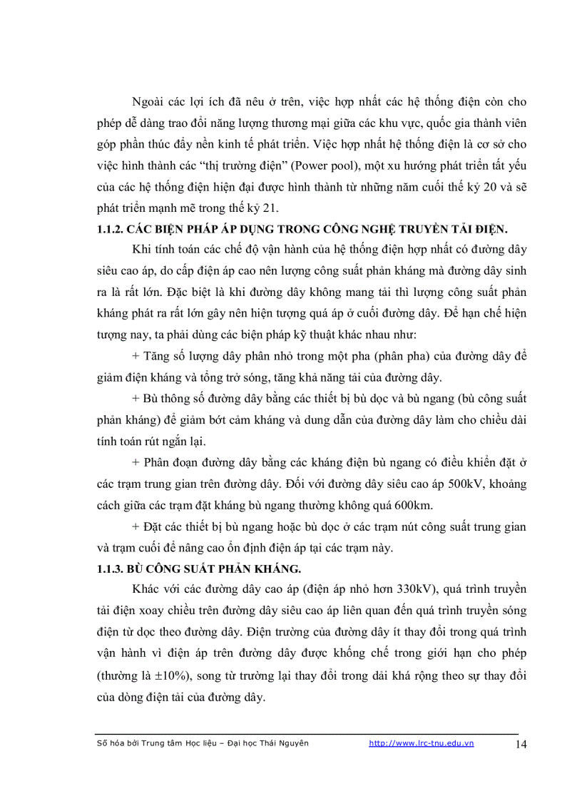 image for page Điều khiển thiết bị bù tĩnh svc và ứng dụng trong việc nâng cao cho ổn định chất lượng điện năng của hệ thống điện