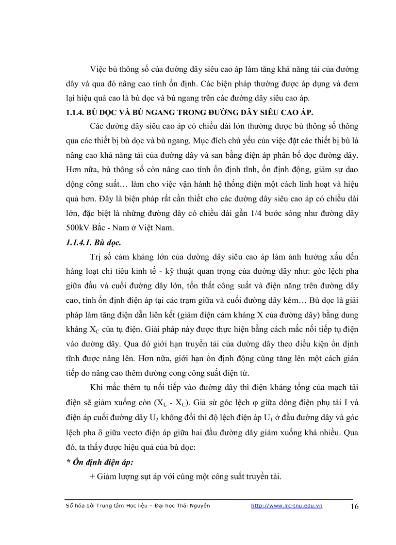 image for page Điều khiển thiết bị bù tĩnh svc và ứng dụng trong việc nâng cao cho ổn định chất lượng điện năng của hệ thống điện