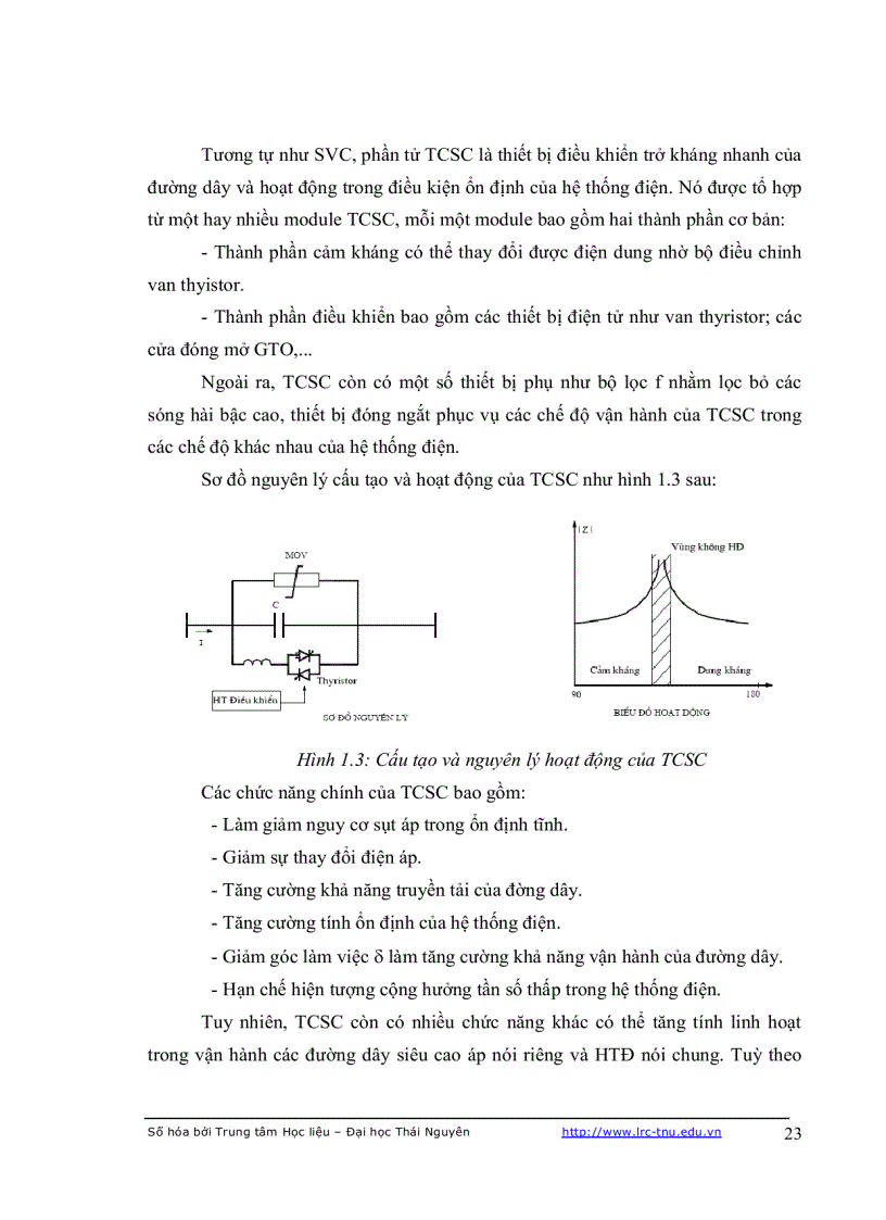 image for page Điều khiển thiết bị bù tĩnh svc và ứng dụng trong việc nâng cao cho ổn định chất lượng điện năng của hệ thống điện