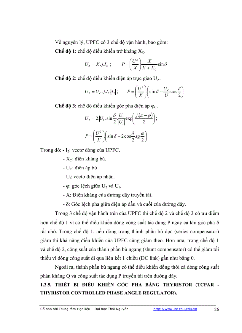 image for page Điều khiển thiết bị bù tĩnh svc và ứng dụng trong việc nâng cao cho ổn định chất lượng điện năng của hệ thống điện