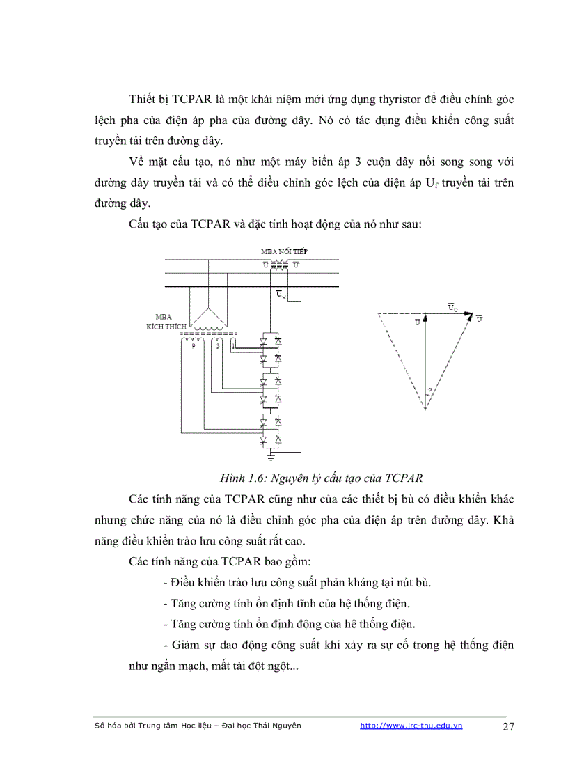 image for page Điều khiển thiết bị bù tĩnh svc và ứng dụng trong việc nâng cao cho ổn định chất lượng điện năng của hệ thống điện