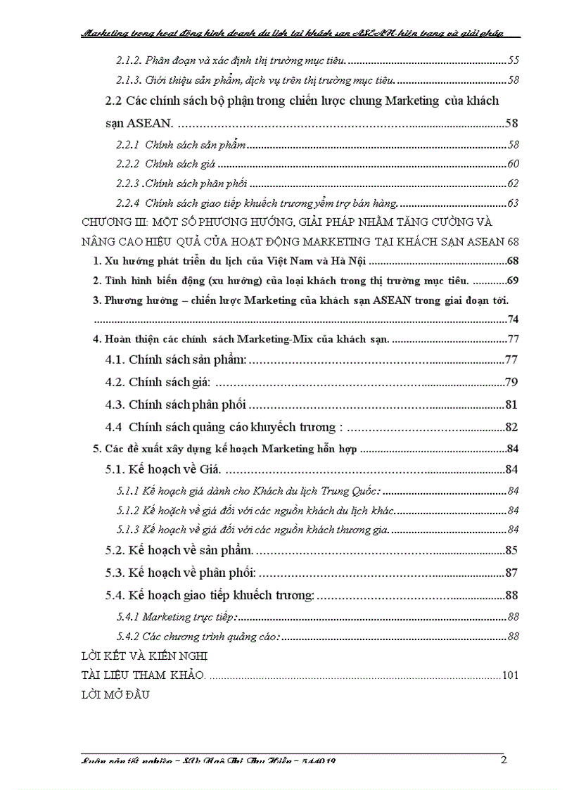 image for page Hoạt động Marketing trong chiến lược kinh doanh khách sạn