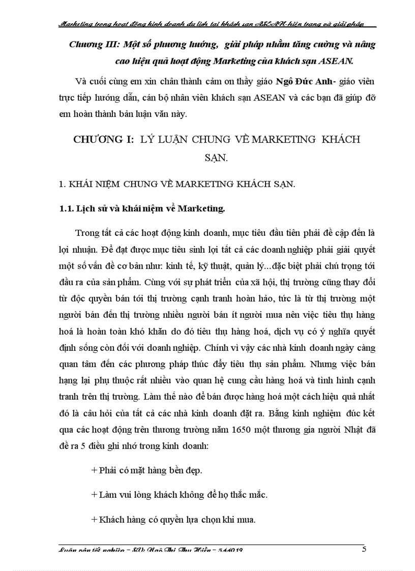 image for page Hoạt động Marketing trong chiến lược kinh doanh khách sạn