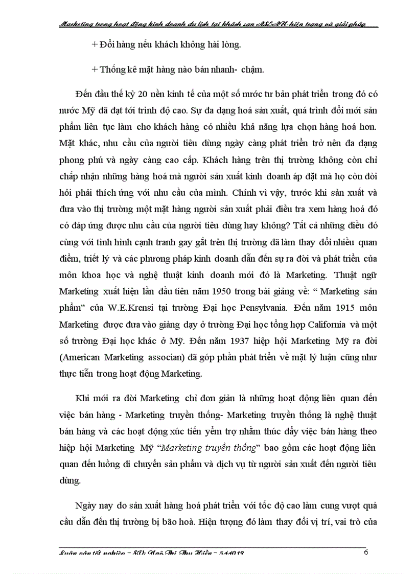 image for page Hoạt động Marketing trong chiến lược kinh doanh khách sạn