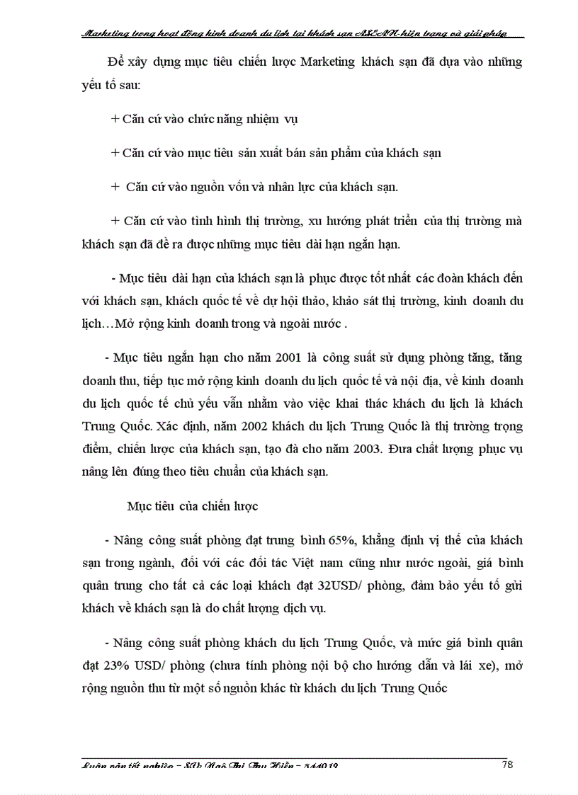 image for page Hoạt động Marketing trong chiến lược kinh doanh khách sạn