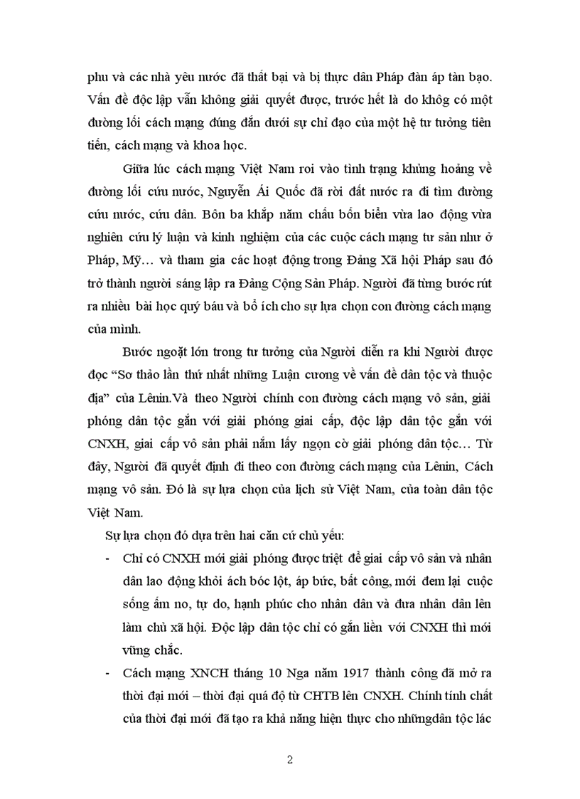 image for page Làm rõ và chứng minh luận điểm Độc lập dân tộc gắn liền với Chủ nghĩa xã hội là sự lựa chọn duy nhất đúng đắn của Đảng cộng sản Việt Nam