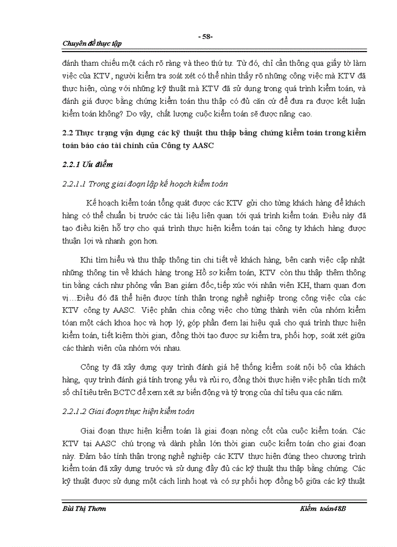 image for page Hoàn thiện qui trình Vận dụng các kỹ thuật thu thập bằng chứng kiểm toán trong kiểm toán báo cáo tài chính do Công ty TNHH Tư vấn Tài chính Kế toán và Kiểm toán AASC thực hiện