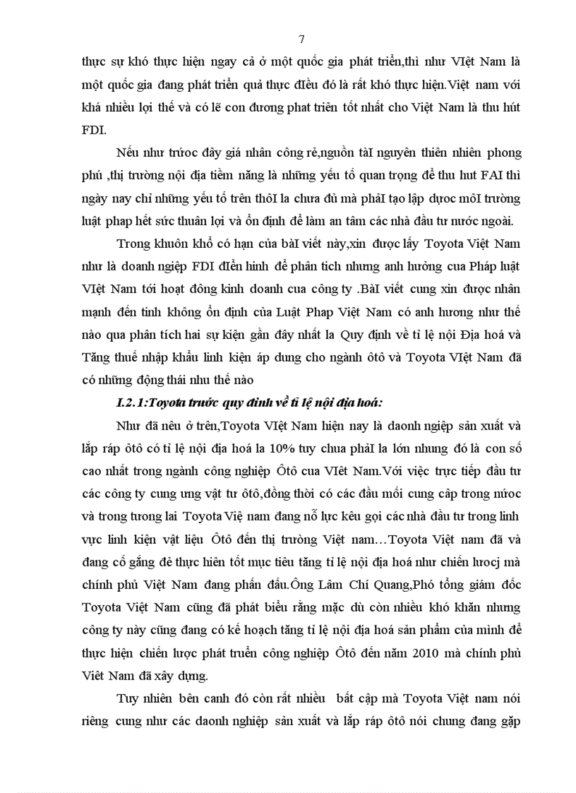image for page Hoạt động kinh doanh của Toyota Việt Nam với sự thích nghi trong môI trường Luật pháp Việt Nam