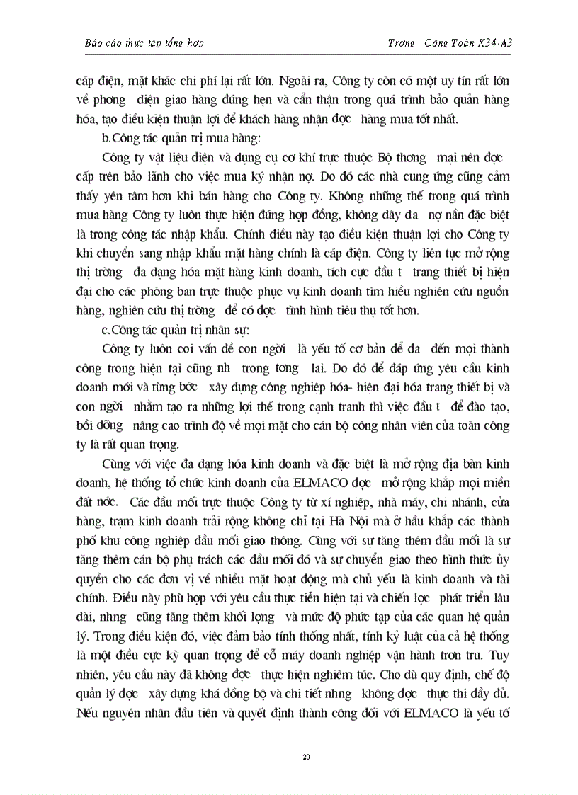 image for page Báo cáo tại công ty vật liệu Điện và dụng cụ cơ khí ELMACO