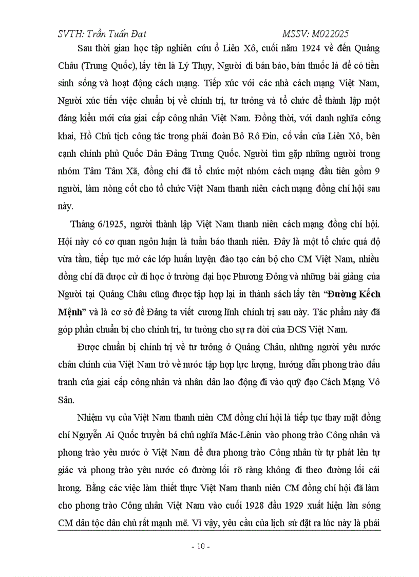 image for page Vai trò của lãnh tụ Nguyễn Ái Quốc với sự ra đời của Đảng cộng sản Việt Nam