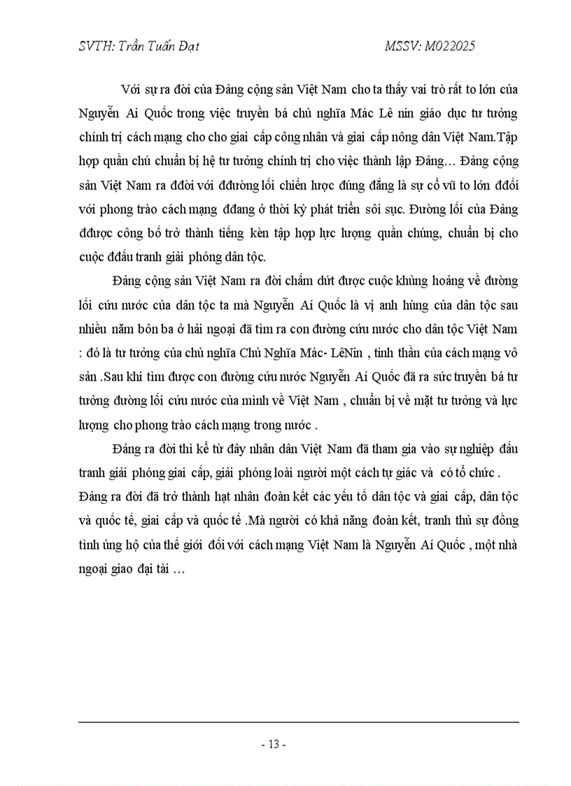 image for page Vai trò của lãnh tụ Nguyễn Ái Quốc với sự ra đời của Đảng cộng sản Việt Nam