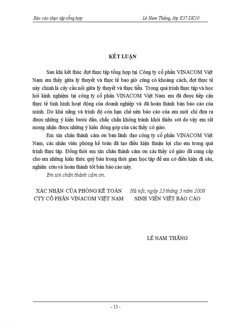 image for page Báo cáo thực tập tổng hợp chuyên ngành kế toán tài chính doanh nghiệp TM