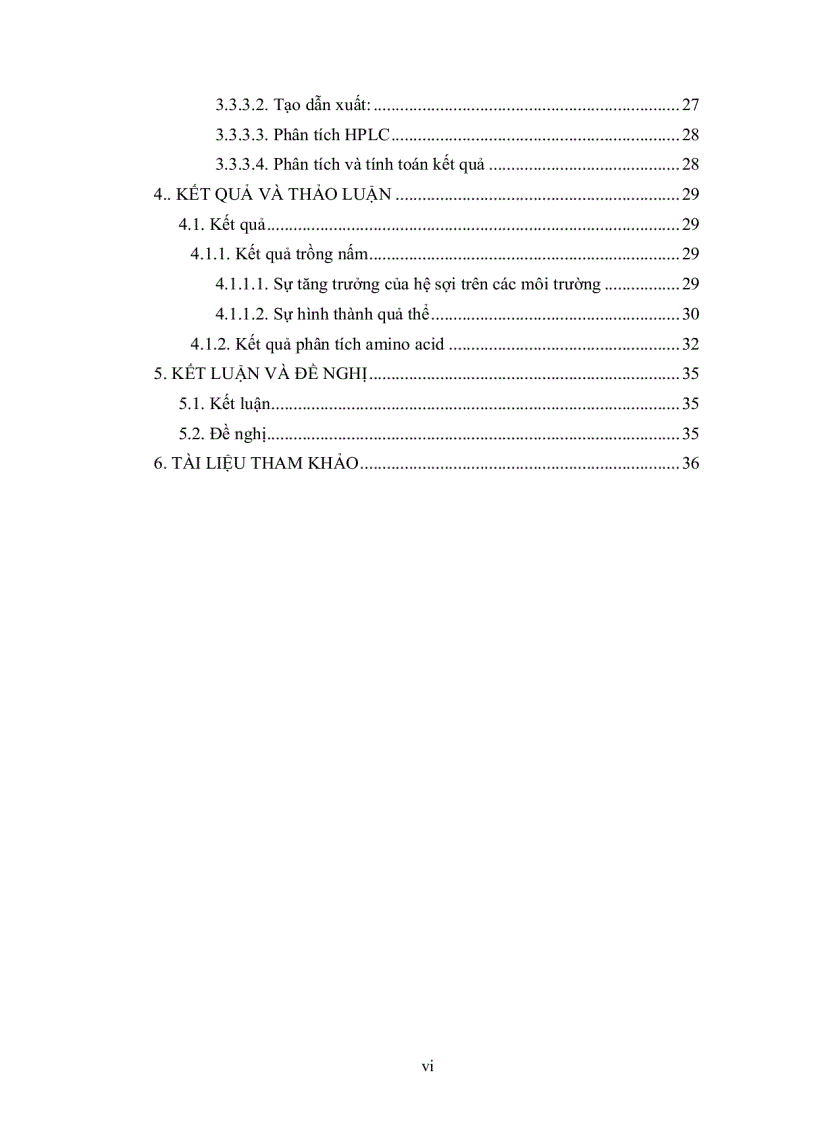 image for page Nuôi trồng và xác định thành phần amino acid của một số loài nấm bào ngư Pleurotus spp bằng kỹ thuật sắc ký lỏng cao áp HPLC