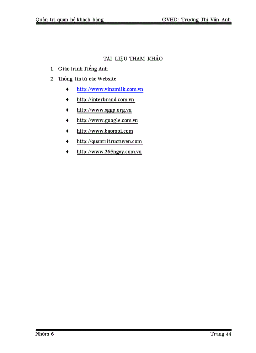 image for page Hoạt động quản trị khách hàng của công ty vinamilk