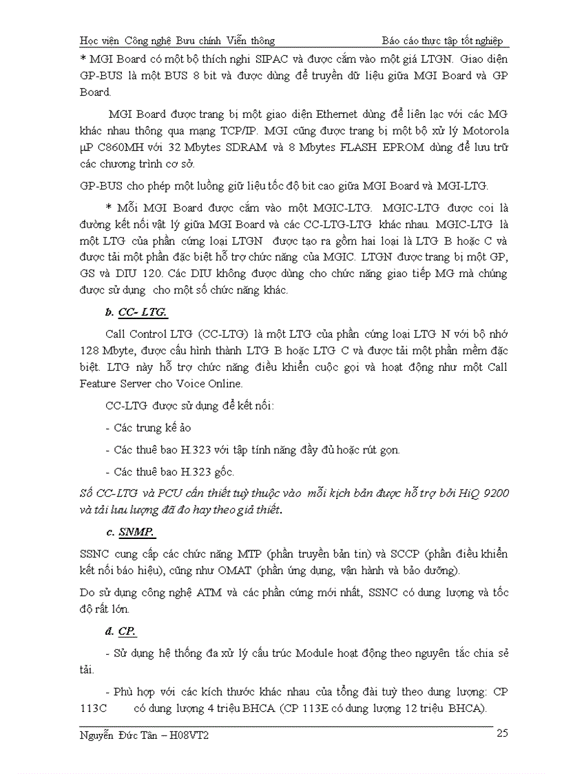 image for page TÌM HIỂU CẤU TRÚC SOFT SWITCH HiQ9200 TRONG VNPT
