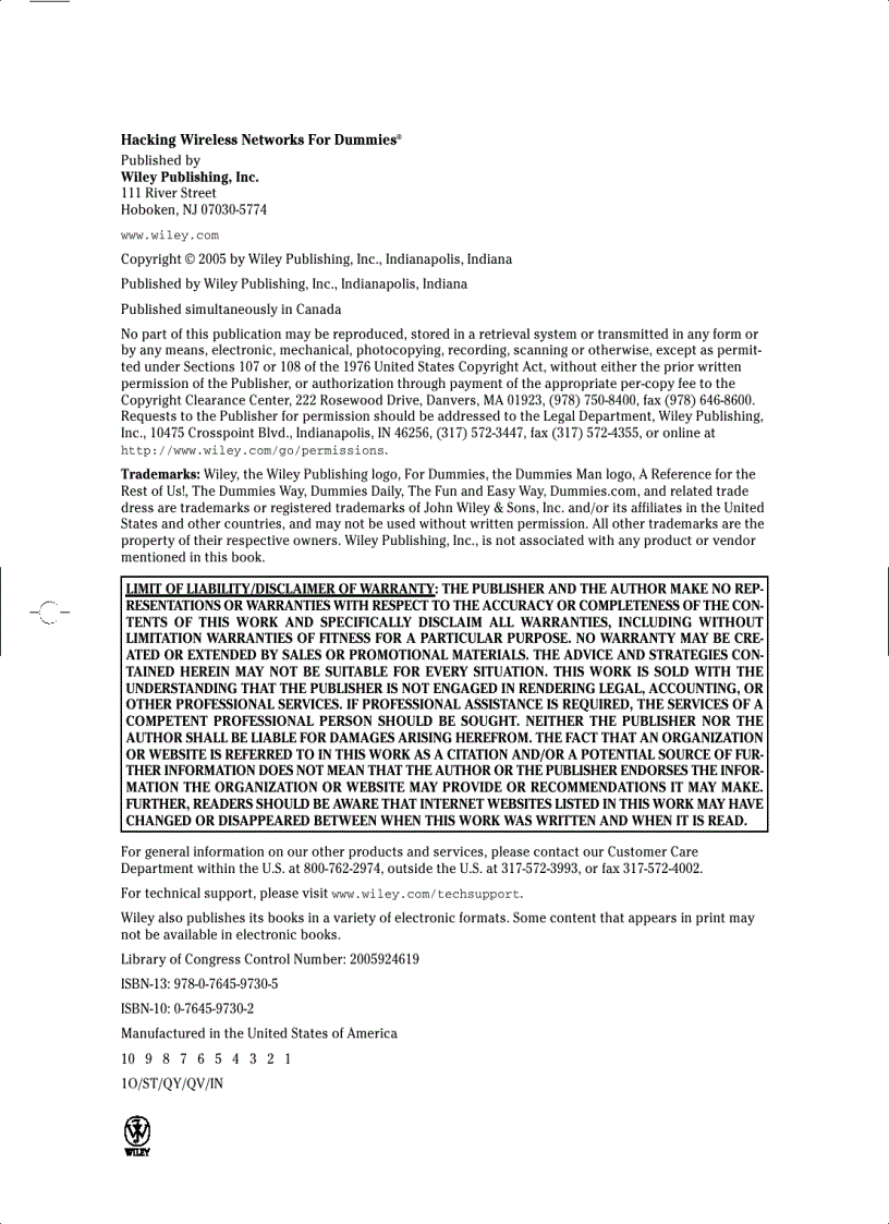 image for page Hacking Wireless Networks for Dummies