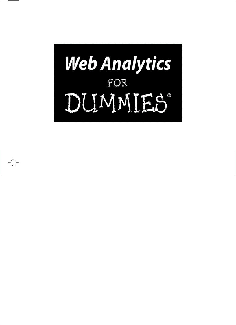 Web Analytics for Dummies