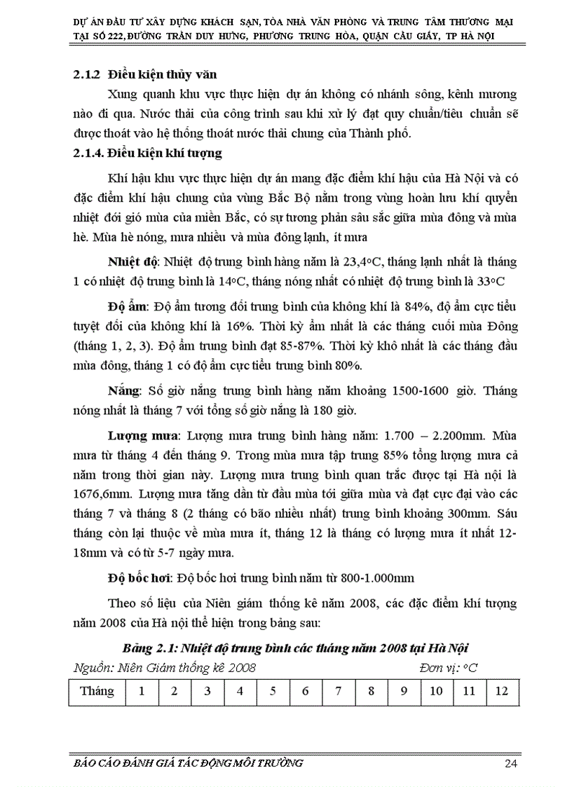 image for page Đánh giá tác động môi trường dự án đầu tư xây dựng khách sạn tòa nhà văn phòng và trung tâm thương mại tại số 222 đường trần duy hưng phương trung hòa quận cầu giấy tp hà nội