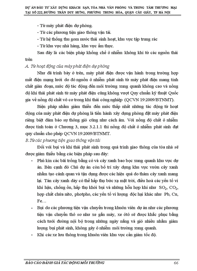 image for page Đánh giá tác động môi trường dự án đầu tư xây dựng khách sạn tòa nhà văn phòng và trung tâm thương mại tại số 222 đường trần duy hưng phương trung hòa quận cầu giấy tp hà nội
