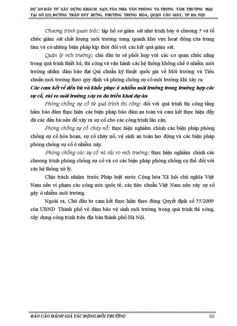 image for page Đánh giá tác động môi trường dự án đầu tư xây dựng khách sạn tòa nhà văn phòng và trung tâm thương mại tại số 222 đường trần duy hưng phương trung hòa quận cầu giấy tp hà nội