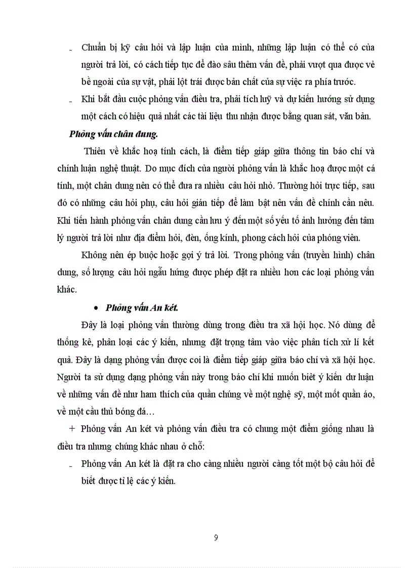 image for page Thể loại phỏng vấn trong báo chí truyền hình