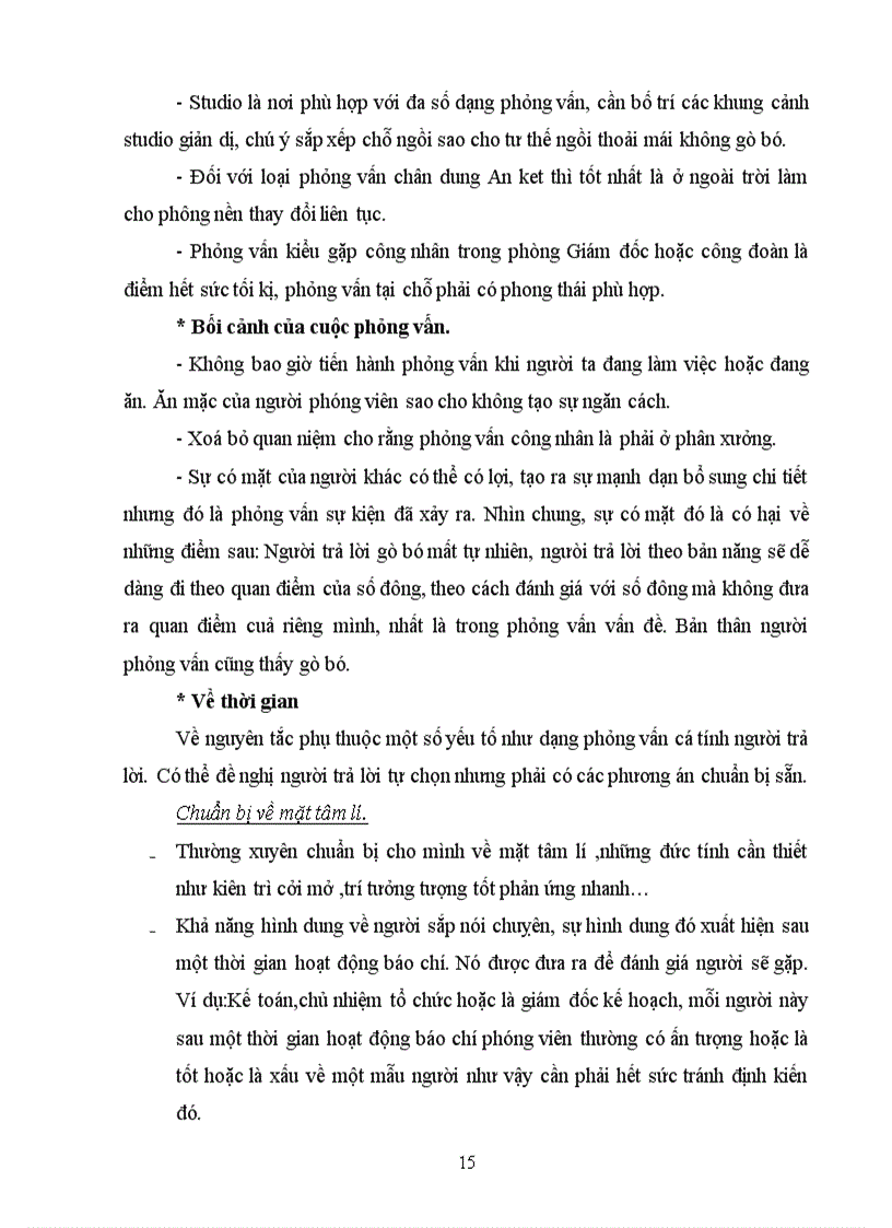 image for page Thể loại phỏng vấn trong báo chí truyền hình