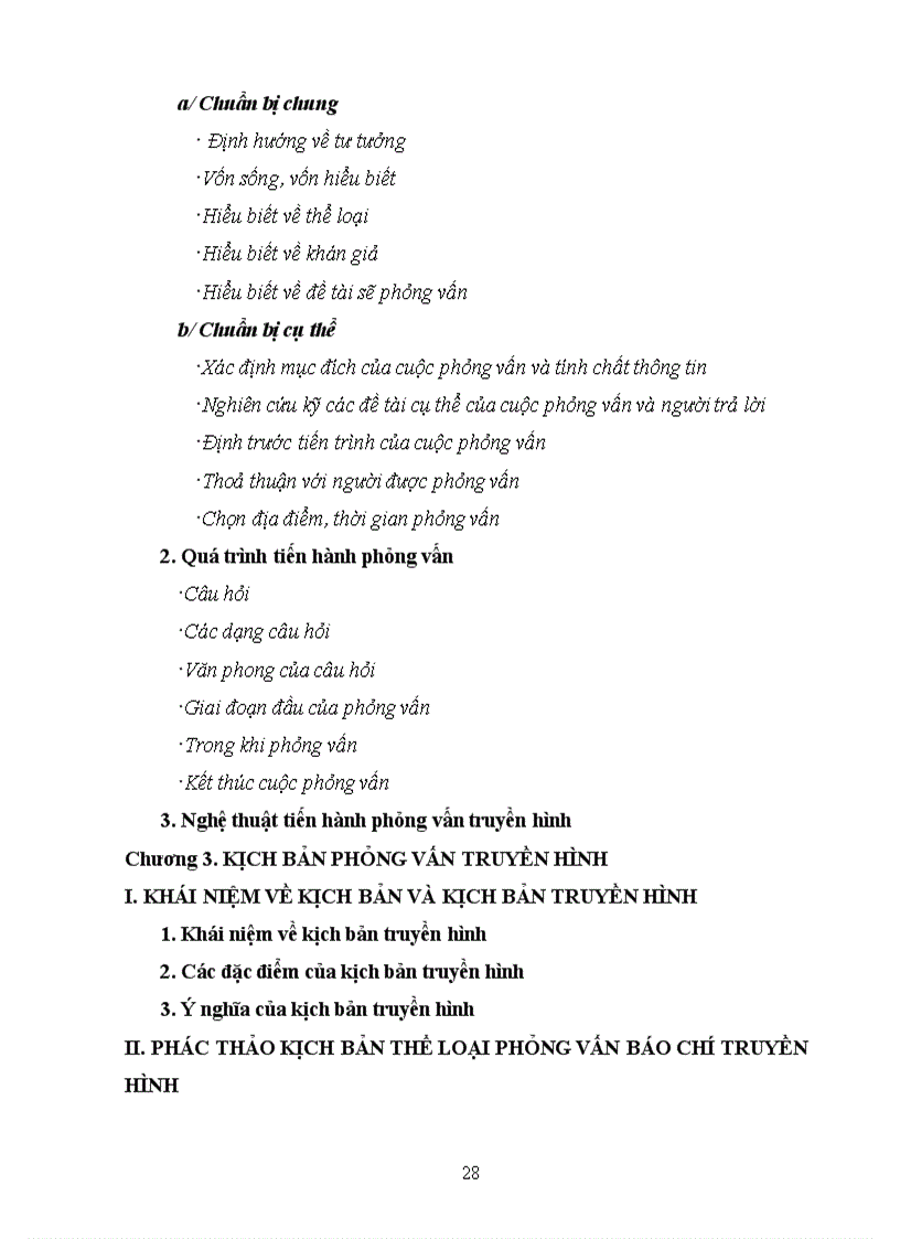 image for page Thể loại phỏng vấn trong báo chí truyền hình